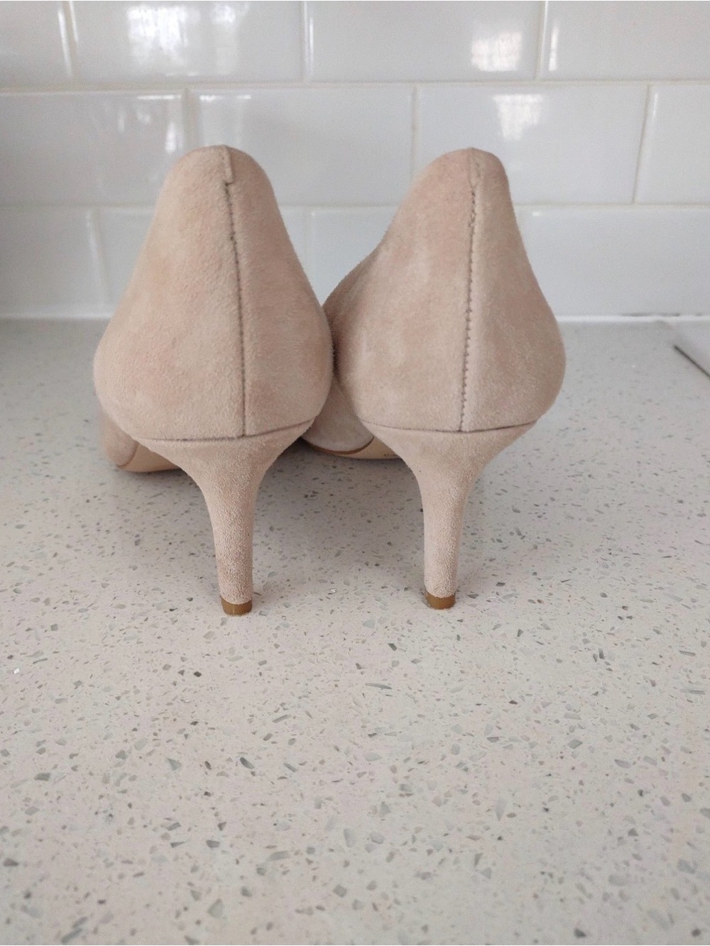 Brand New Sole Society Blush Suede Pointed-Toe Heels | Size 7.5 - Picture 4 of 6